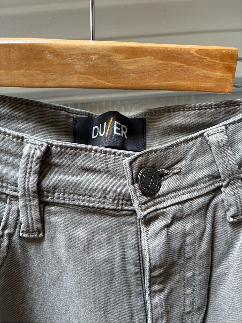 Duer Men’s Slim Chino Pants - Taupe Gray